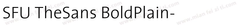 SFU TheSans BoldPlain字体转换